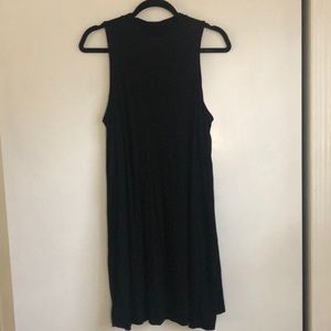 UO Black Mock-Neck Sleeveless Dress